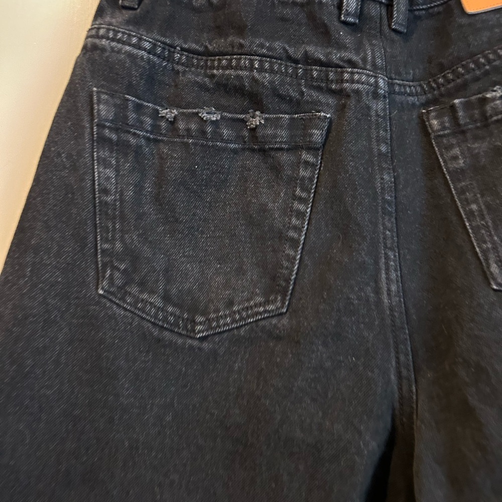 Cole Henry Baggy Relaxed Fit Jeans With Distressed Pockets And Hem. View 6